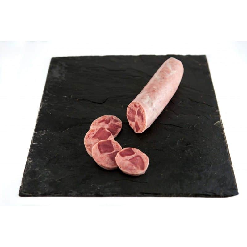 Butifarra blanca cocida en forma de vela (con lengua)